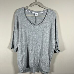 CAbi Style 5554 Center Stage Gray Dolman Knit Relaxed Fit Top Women’s Size M